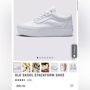 NWT Vans Old Skool Stacked